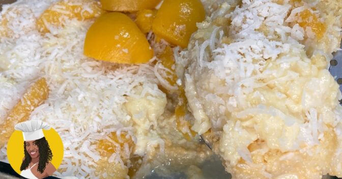 Sobremesas: Pavê de Pêssego cremoso e irresistível