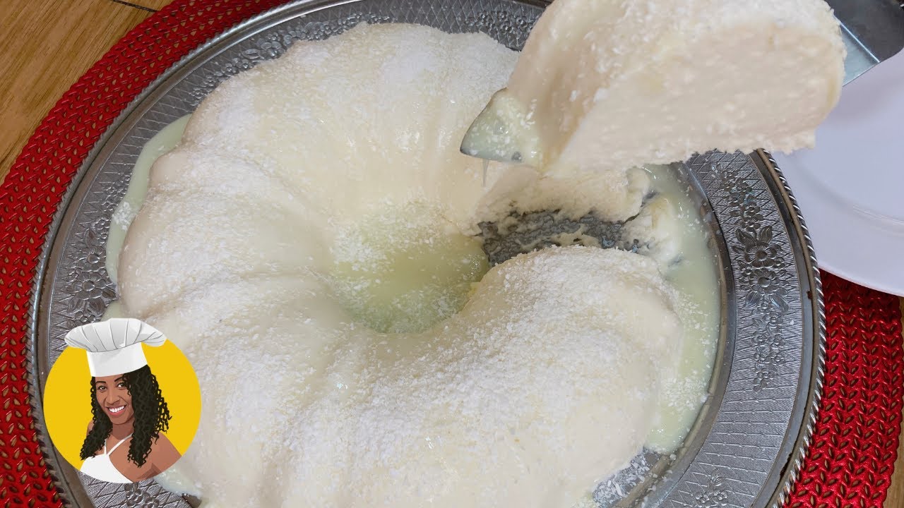Pudim de Coco rápido e fácil, rápido e sem forno! Aprenda essa receita deliciosa e...