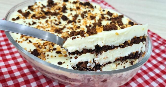 Sobremesas: Receita Nova de Torta Cremosa 5 Leites com Chocolate e Amendoim