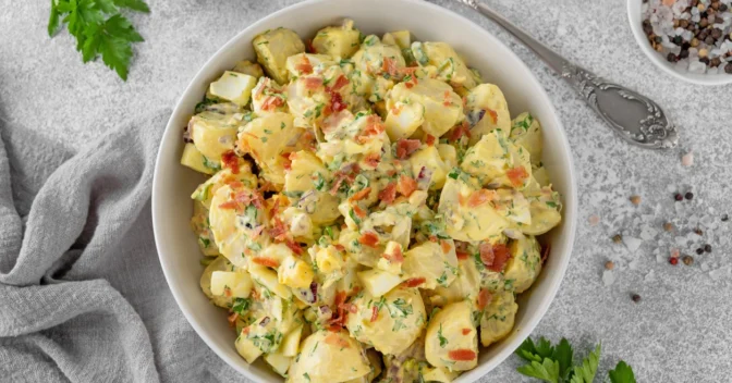 Saladas: Salada de Batata Deliciosa Fácil