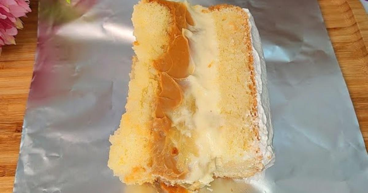 Aprenda a fazer um bolo gelado de doce de leite, creme belga e abacaxi, perfeito...