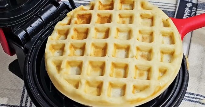 Lanche: Waffle Fácil e Rápido para Café e Lanche