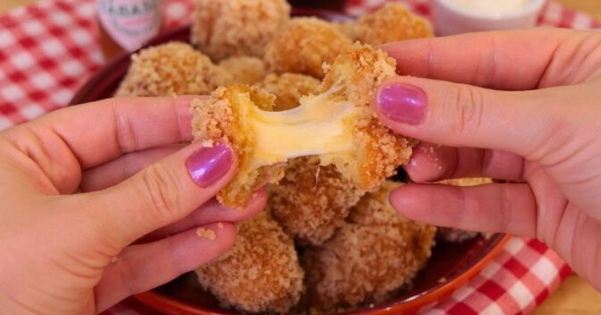 Lanche: Bolinha de Queijo Que Não Estoura
