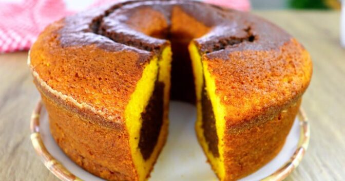 Bolos: Bolo Mesclado de Cenoura com Chocolate Fica Fofinho e Irresistível