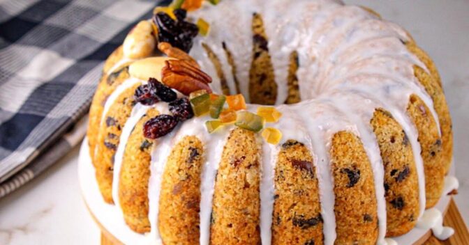 Bolos: Bolo de Frutas com Conhaque e Castanhas