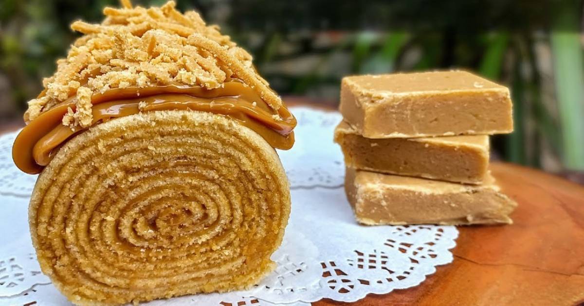Bolo de Rolo Doce Leite Cremoso Irresistível é a escolha certa para quem ama recheio...