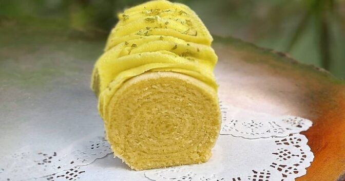 Bolos: Bolo de Rolo Limão Macio com Recheio Especial