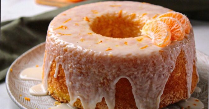 Bolos: Bolo de Tangerina com Cobertura Crocante