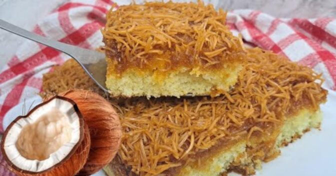 Bolos: Este Bolo de Coco Invertido com Caramelo Vai Surpreender Você