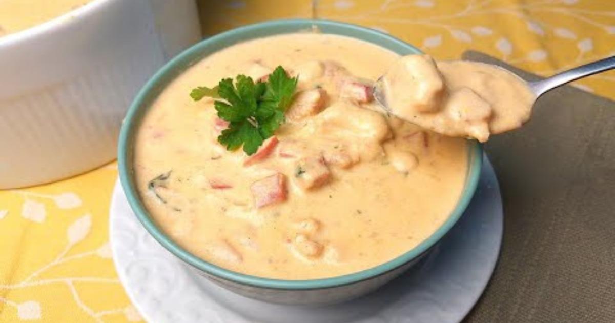 Um caldo cremoso e bem temperado para as noites frias....