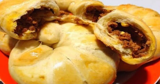 Lanche: Caracol de Carne com Queijo Massinha Fofa