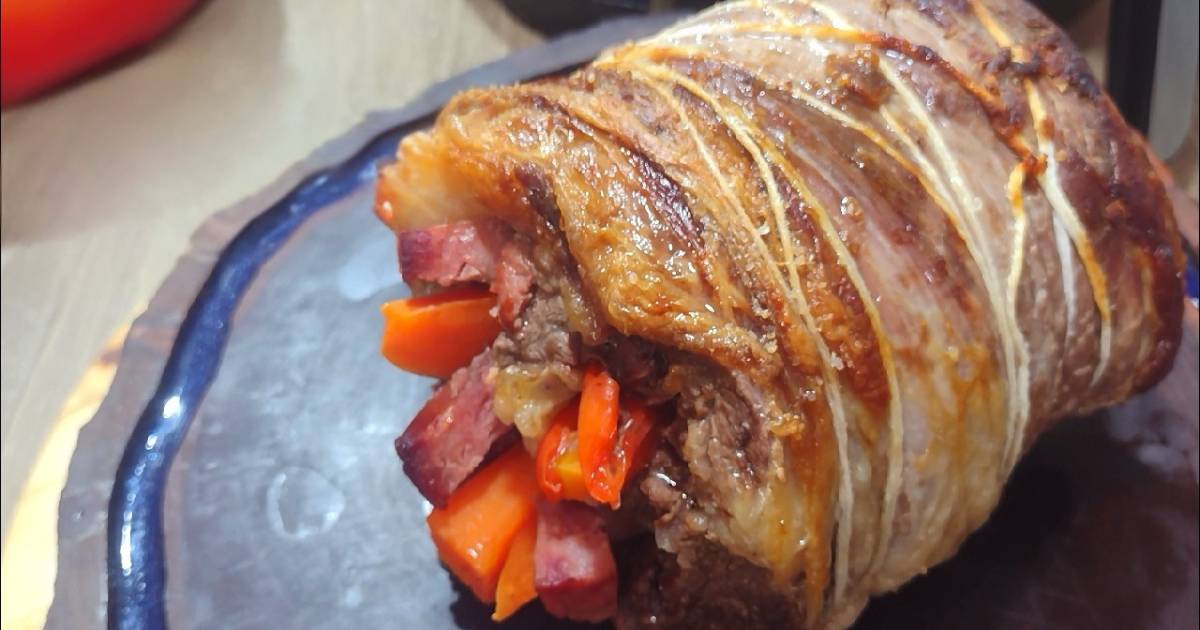 A receita Costela Recheada na Airfryer Para Almoço Especial ensina como preparar uma carne suculenta...