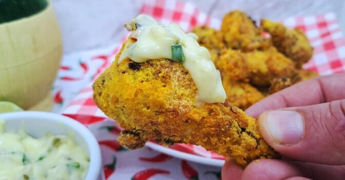 Aves: Aprenda o Segredo para Coxinhas de Asa Crocantes com Farinha de Milho na Air Fryer