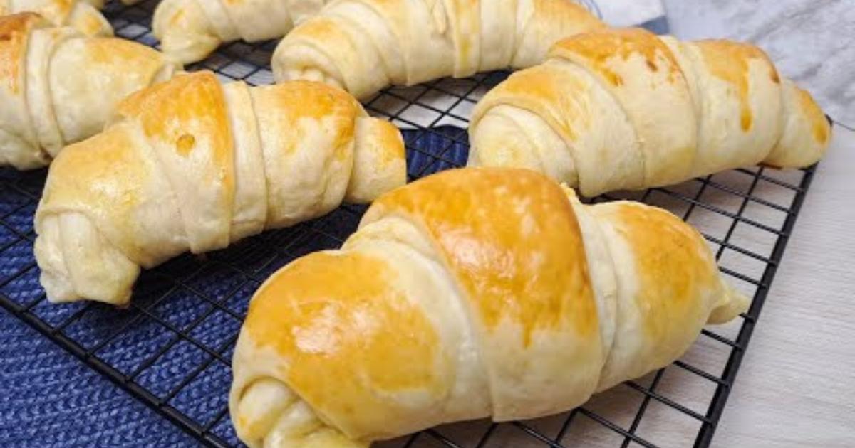 Croissant de Queijo com Massa Fofinha e Fácil de Fazer
