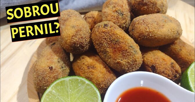 Lanche: Croquete Pernil Assado Sobra Prático Crocante