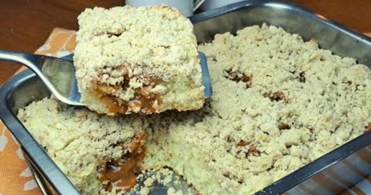 Descubra como fazer a cuca alemã com banana e doce de leite mais fofinha do Sul