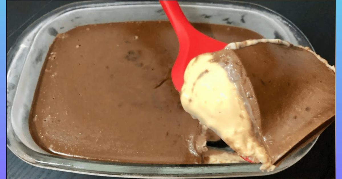 Sobremesa fácil de mousse de maracujá com ganache de chocolate....