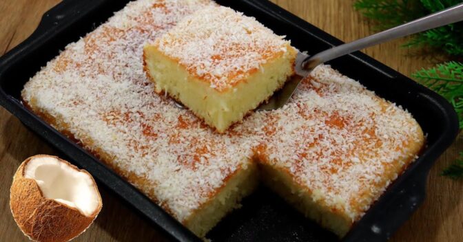 Bolos: Esse Bolo de Coco Sem Farinha Vai Surpreender Todo Mundo