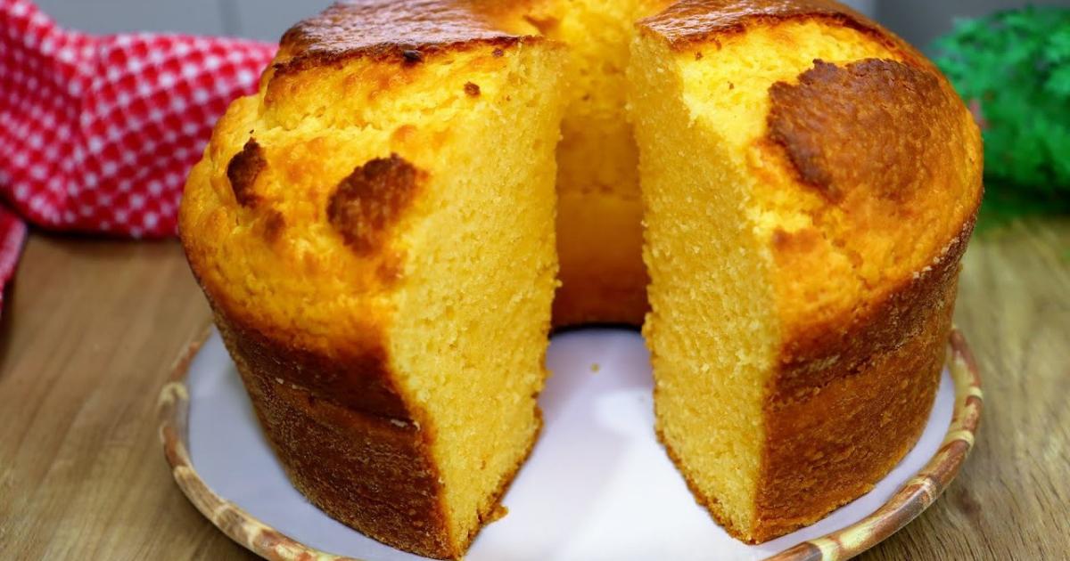 Bolo de laranja fofinho feito com suco Tang e sem complicação....