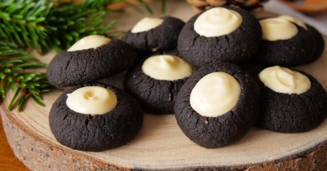 Biscoitos: Esses Biscoitos Black Angel Eyes Sem Ovos São a Surpresa que Faltava no Seu Café