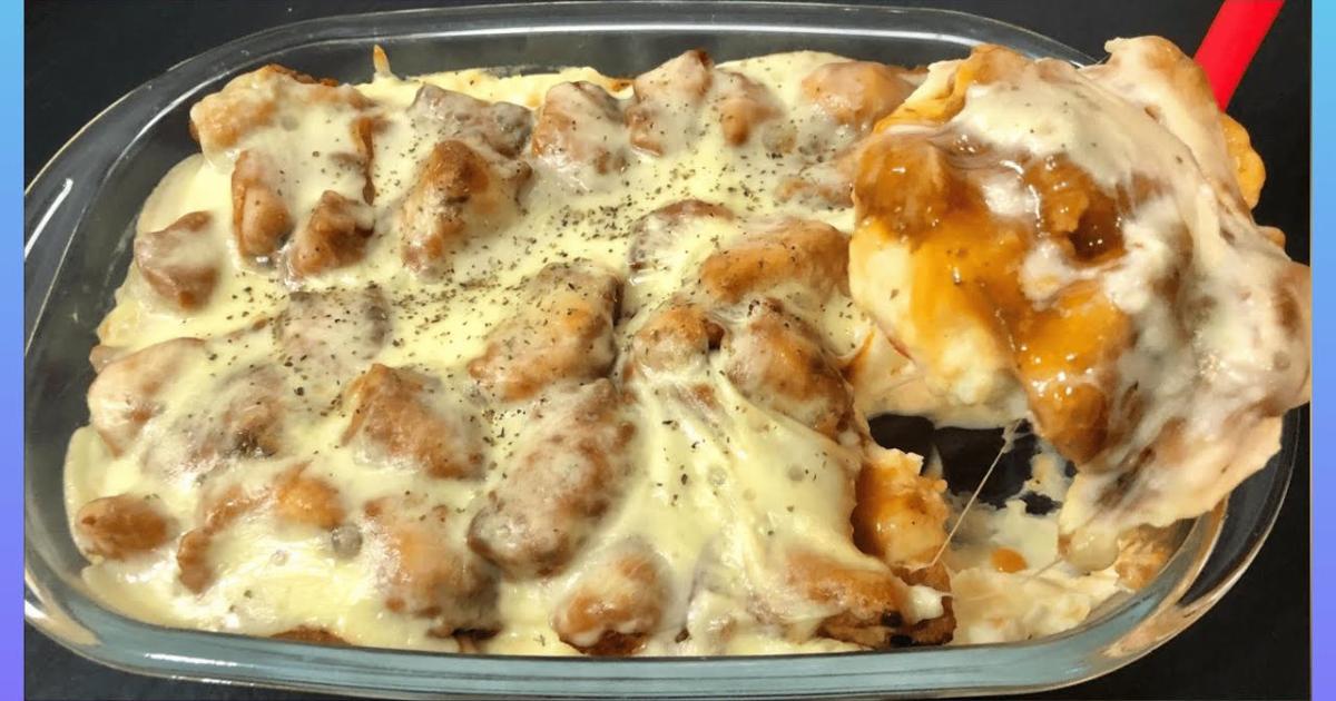 Receita de frango à parmegiana com purê de batata simples e deliciosa....