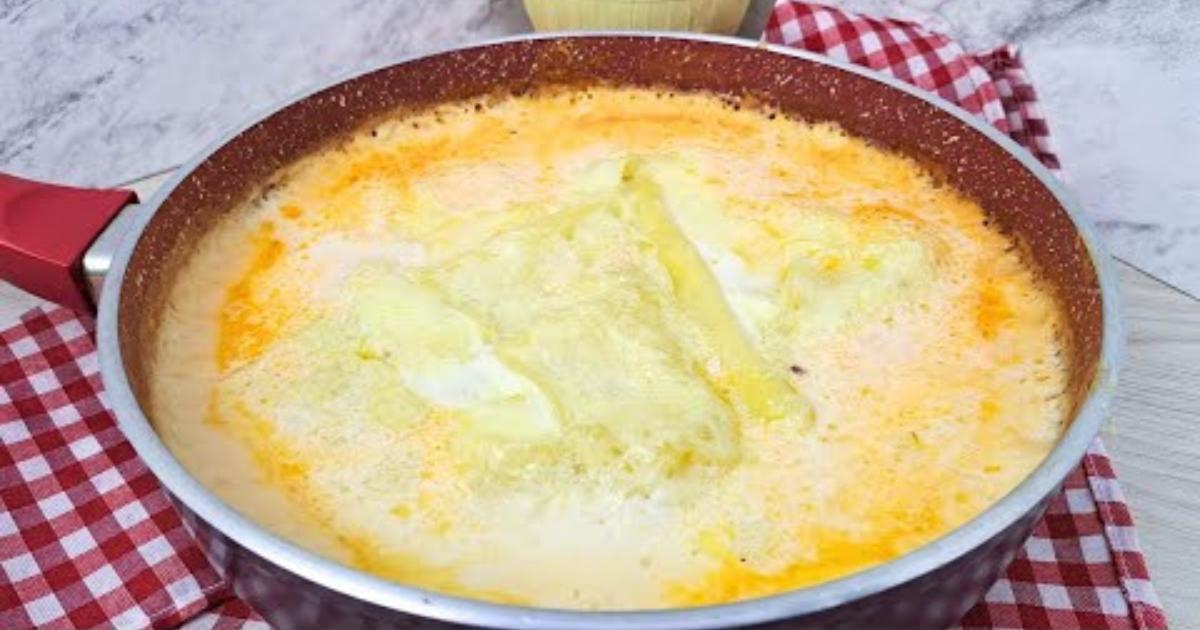 Receita prática de lasanha na frigideira com presunto, queijo e molho branco....