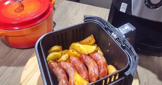 Air Fryer: Linguiça com Batatas na Airfryer Rápida e Crocante