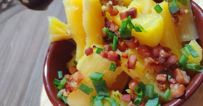 Especiais: Mandioca Bacon Churrasco Fácil Saborosa