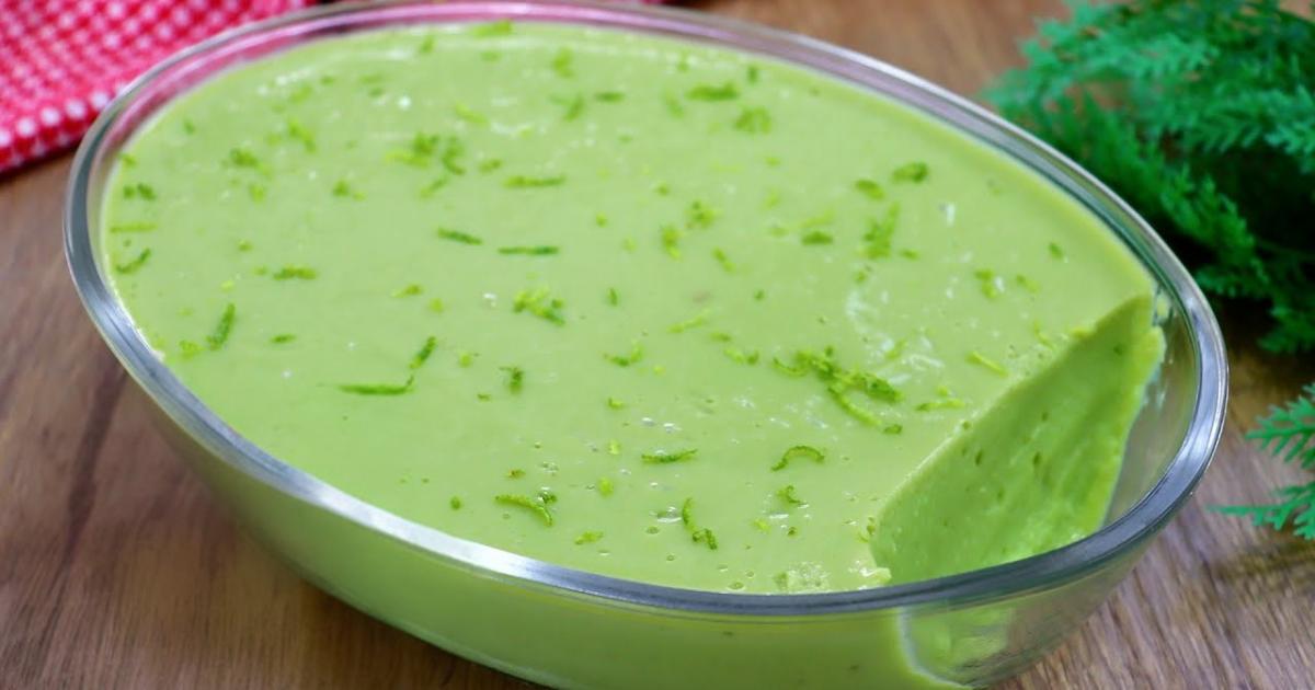 Receita de mousse de abacate simples, leve e bem refrescante....