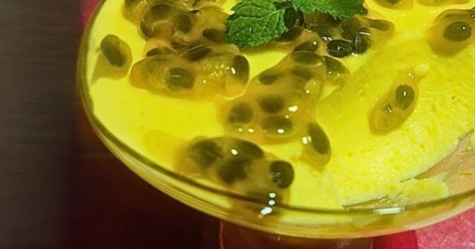 Sobremesas: Mousse de Maracujá Cremoso e refrescante