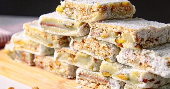Doces: Palha Italiana de Pistache