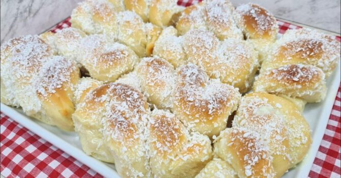 Pães: Descubra o Segredo do Pão de Coco Doce com Leite Condensado Macio