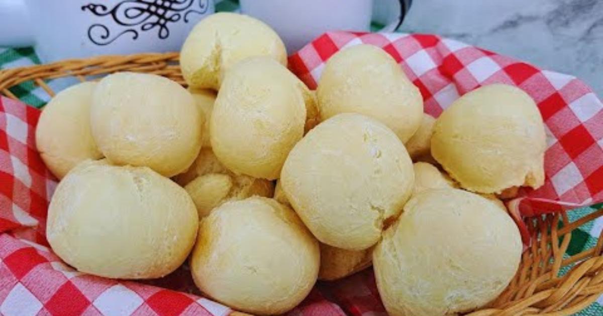 Receita simples de pão de mandioca que parece pão de queijo...