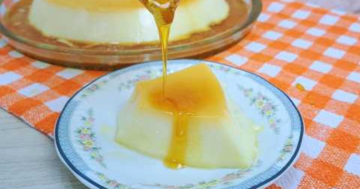 Pudim dos Anjos sem ovos e sem forno, com textura cremosa e sabor incrível...