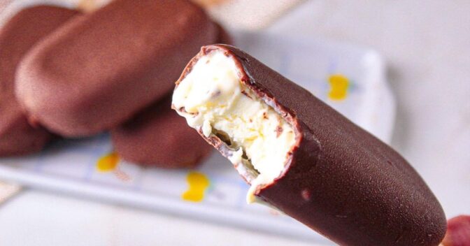 Sobremesas: Receita de Picolé Caseiro Tipo Magnum com Apenas 3 Ingredientes