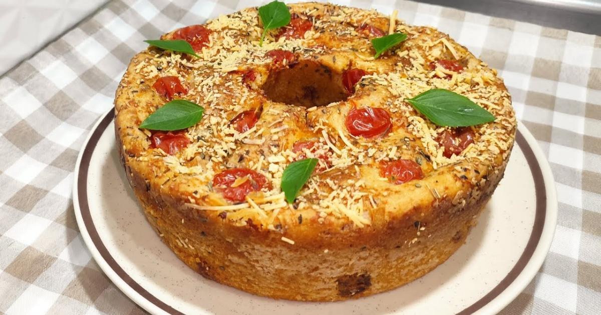 Rosca salgada prática, sem ovo e sem sovar, recheada com presunto e queijo....