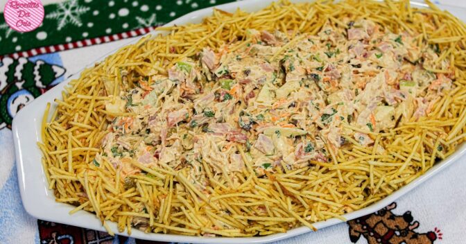 Natal: Salpicão Natal Frango Fácil Refrescante Rende Muito