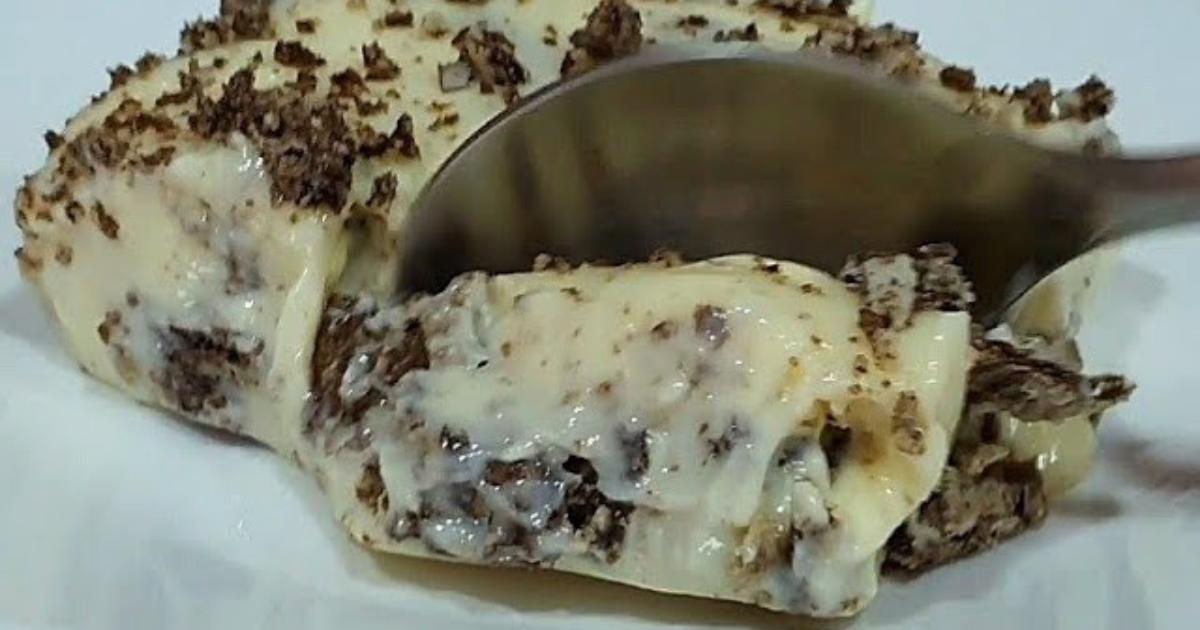 Sobremesa fácil com Tang e chocolate, sem fogão nem liquidificador....