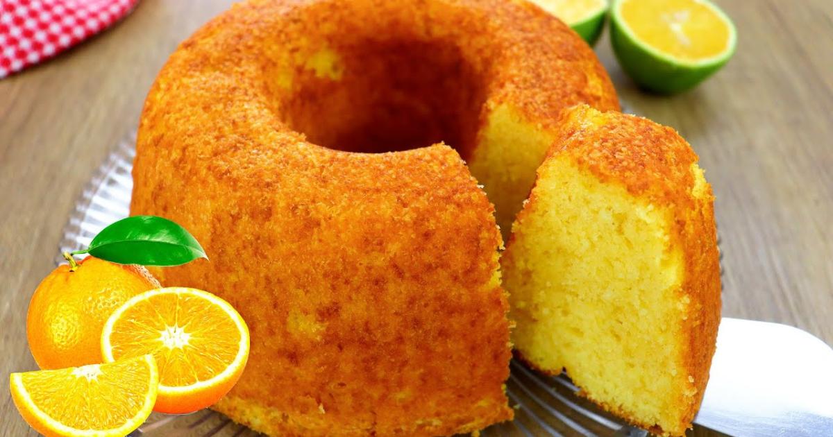 Bolo de laranja fácil, econômico e super fofinho....