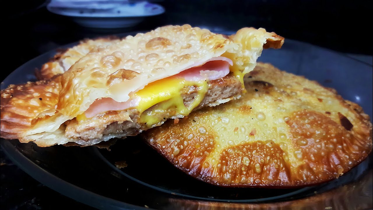 Aprenda a fazer o pastel de hambúrguer, fácil e delicioso para o lanche....