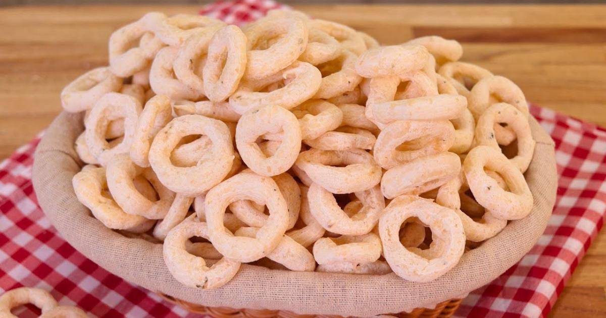 Biscoito de polvilho assado, temperado e super crocante....