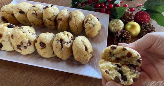 Biscoitos: Biscoitone de Natal com Frutas Cristalizadas e Uvas Passas