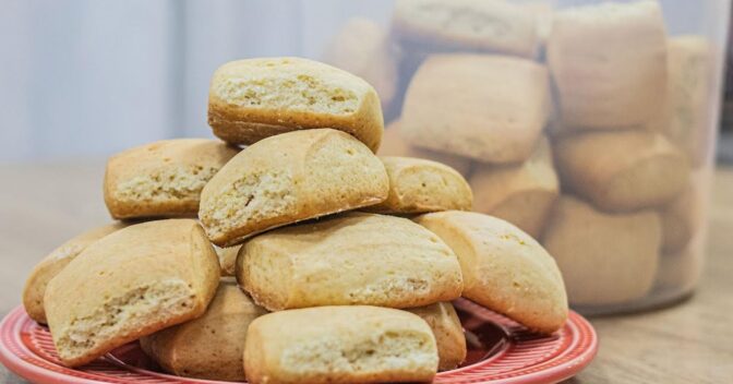 Lanche: Bolacha Caseira Simples e Econômica