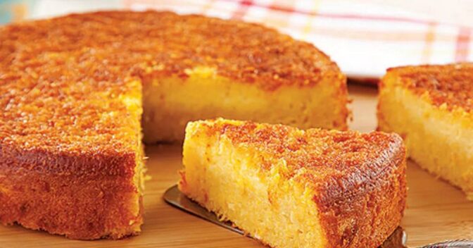 Bolos: Bolo Cremoso de Mandioca com Queijo Delicioso