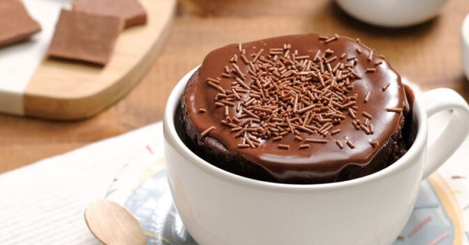 Bolos: Bolo de Caneca Chocolate Fácil Micro-ondas