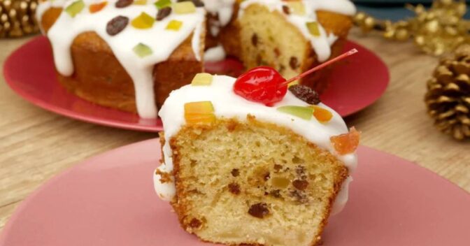 Bolos: Bolotone de Natal com frutas e uvas passas