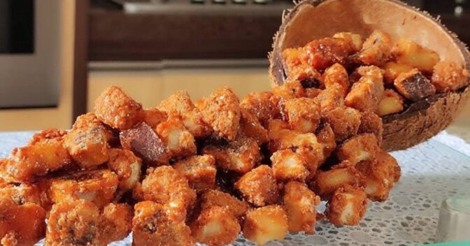 Doces: Coquinho Crocante Caramelizado com Apenas Três Ingredientes