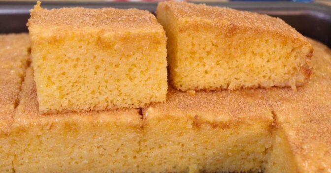 Bolos: Descubra o Bolo de Fubá Fofo e Molhadinho com Leite Condensado