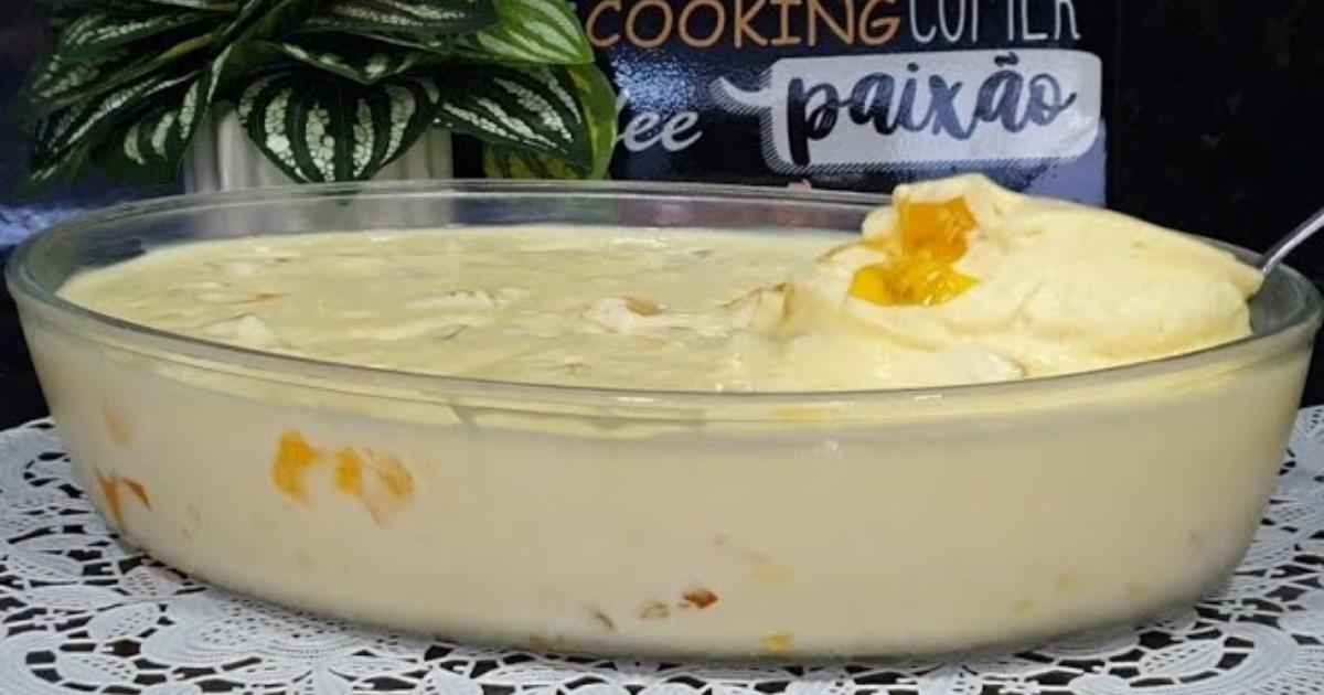 Uma sobremesa cremosa de abacaxi fácil, rápida e sem ir ao fogo....