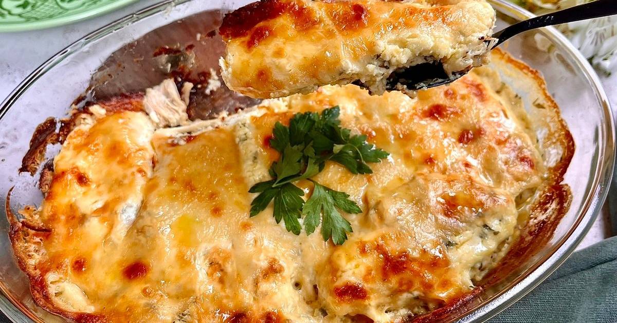  Inhame com Frango ao Molho Gratinado é uma receita deliciosa, saudável e perfeita para...
